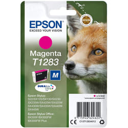 Epson T1283 Magenta Fox Genuine, DURABrite Ultra Ink Cartridge, Amazon Dash Replenishment Ready