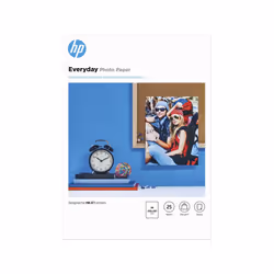 HP 1144922 Everyday Glossy Photo Paper, A4, 210 x 297 mm, 25 Sheets, White