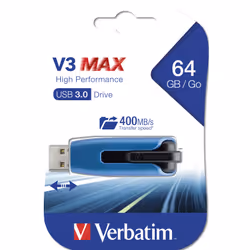 Verbatim V3 MAX - USB 3.0 Drive 64 GB - Blue - Additional view 5
