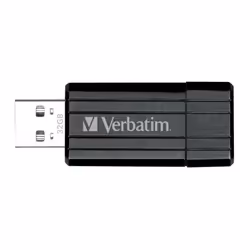 Verbatim 49064 32GB PinStripe USB 2.0 Flash Drive - Black