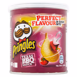 Pringles Texas BBQ Sauce Potato Chips, 40g, (Pack of 12)