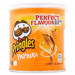 Pringles Paprika Potato Chips, 40g, (Pack of 12)