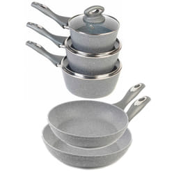 Pan 3 Piece Pan Set Marblestone Collection 20cm and 24cm Frying Pan