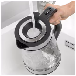 Glass Jug Kettle Cordless 1.7L 2200W Illuminated LED Light Easy Fill Salter
