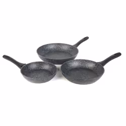 Salter BW06235S1BRMFOB, Round, All-purpose pan, Black, Aluminium, 3 pc(s), Gas