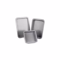COMBO-2184 Marble Collection Carbon Steel Non-Stick 3 Piece Set, includes Square Pan, Roaster and Baking Tray, Oven Safe up t ...