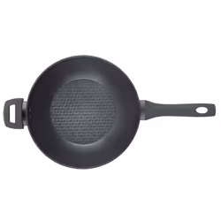 Salter BW08780 Geo Hex Non-Stick Wok With Lid - 28cm Wok, Lightweight, Side Handles, 5 X Tougher* Diamond-Effect, Suitable