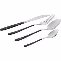 Salter BW09496 16 Piece Gold Marble Cutlery Set | Stainless Steel | Includes 4 Knives, 4 Forks, 4 Table, 4 Tea Spoons