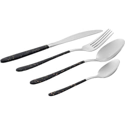Salter BW09496 16 Piece Gold Marble Cutlery Set | Stainless Steel | Includes 4 Knives, 4 Forks, 4 Table, 4 Tea Spoons