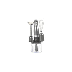 EK2827GUNMETAL Cosmos 3 in 1 Hand Blender Mixer Set Electric Whisk Mini Chopper Attachments 350 W Stainless Steel Blades 500 ml Chopping Bowl Blend