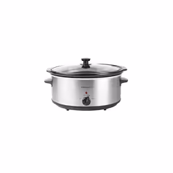Progress EK4610P 6.5L Slow Cooker ? Family Size Multi Cooker With Lid, Removable Ceramic Cooking Pot, 3 Heat Settings, Year R ...