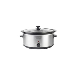 Progress EK4610P 6.5L Slow Cooker ? Family Size Multi Cooker With Lid, Removable Ceramic Cooking Pot, 3 Heat Settings, Year Round Cooking For Stew,