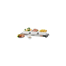 Progress EK2610P Cordless Hot Plate, Large Food Warming Tray, Plate Warmer, Portable Buffet Server Tray, 1200 W, Non-Slip Feet, 15 Minute Charge