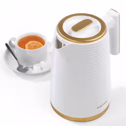 Salter EK5031WHT Palermo Electric 1.7L Kettle - 3000W Rapid Boil, 360 Swivel Base, Auto Shut-Off, Boil-Dry Sensor, Anti-Limescale Filter
