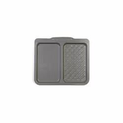 BW10737 Marblestone Split Dual Function Baking Tray, Non-Stick Oven Sheet, Carbon Steel Chip Tray, Perforated/Ridged for Cris ...