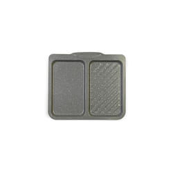 BW10737 Marblestone Split Dual Function Baking Tray, Non-Stick Oven Sheet, Carbon Steel Chip Tray, Perforated/Ridged for Crisping/Searing, PFOA-Free,