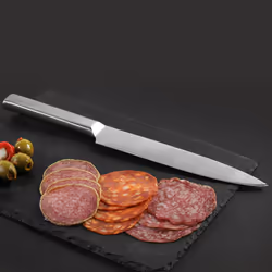 Salter Professional 3 Piece Steel Knife Set Carving & Santoku Paring Knife