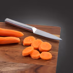 Salter Professional 3 Piece Steel Knife Set Carving & Santoku Paring Knife