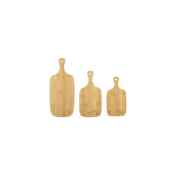 by WW BW11728 Chopping Board Set, 3 Piece Oil-Finished Bamboo Set, FSC Certified Bamboo, Protect Worktops, Multiple