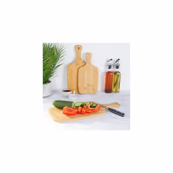 by WW BW11728 Chopping Board Set, 3 Piece Oil-Finished Bamboo Set, FSC Certified Bamboo, Protect Worktops, Multiple