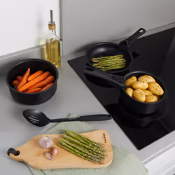Salter Clip & Cook 14 Piece Kitchen Pan and Utensil Set