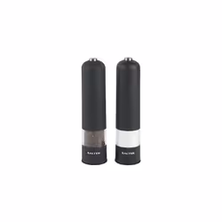 7524 BKXR Electric Salt & Pepper Grinder Set - Automatic Mills, Battery Powered One Button, Ceramic Mechanism, Soft Touch Finish, For Weaker/Arthritis
