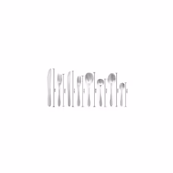 RH02851EU7 Lisbon Cutlery Set â 44 Piece Stainless Steel, Table Utensils for 6 People Dishwasher Safe, Forks/Knives/Spoons & 2 Serving Spoons