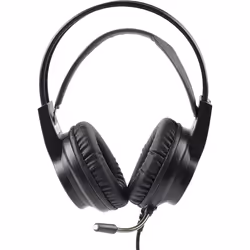 INTEMPO EE5800BLKSTKEU7 Quest Wired Over Ear Headphones Gaming Headset, LED Lights, Adjustable Mic, Cable Adapter Included Compatible with PC/Consoles