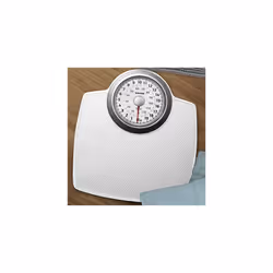 Salter 144 WHSVDR Large Premium Classic Mechanical Bathroom Scales, 130 KG Maximum Capacity, Oversized Dial, Large Platform, Battery Free, White