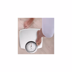 Salter 144 WHSVDR Large Premium Classic Mechanical Bathroom Scales, 130 KG Maximum Capacity, Oversized Dial, Large Platform, Battery Free, White