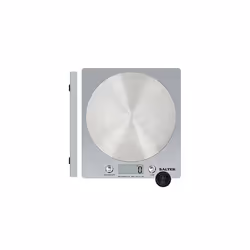1036 SVSSDR Electronic Kitchen Scale - Disc Digital Weighing Scale, Spun Stainless Steel Platform, LCD Display, 5Kg Capacity, ...