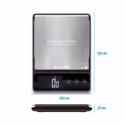 Heston Blumenthal Precision by Salter 1140A HBBKDR Digital Kitchen Scales - Premium Precision Bakers/Chef Scale, For Weighing Food/Coffee And Liquid