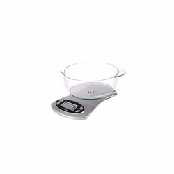 Salter 1069 SVDR Electronic Kitchen Scale with 1.8 Litre Detachable Dishwasher Safe Bowl, Easy to Read LCD Screen with Clock, ...