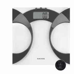 9141BKCFEU16 Analyser Bathroom Scales - Digital Weighing Scale for Body Weight, Body Fat/Water, BMI, Ultra Slim Glass Platfor ...