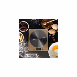Salter 1036 OLFEU16 Disc Electronic Kitchen Scale, Digital Electric Cooking/Baking Scales, Food Weighing, Slim, Stainless Steel Platform, Add And