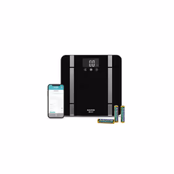 SA00432FEU6 Smart Digital Bathroom Scale -Bluetooth Connect to Phone With Salter Health App, 200kg Capacity, Measures Weight, ...