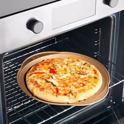 COMBO-8150 Set of 2 Opulence Non-Stick Pizza Pans, Round Baking Trays for Garlic Bread, Flatbreads and More, Easy Clean, PFOA Free, Oven Safe to 220