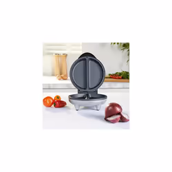 by WW EK5317NWW Omelette Maker, Non-Stick Dual Chambers, Cool-Touch Handles, Power/Ready Indicator Lights, Omelettes, Chicken, Desserts, Easy-Clean,