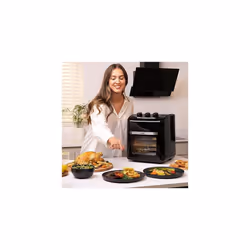 Salter EK5603 XL Air Fryer Oven ? Air Fry, Roast, Rotisserie, Toast & Bake, 12 L, No Preheating Needed, Includes 3 Cooking Racks & Rotisserie