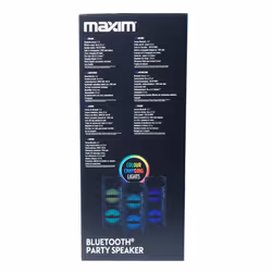 Portable Karaoke Speaker Party LED Lights & Bluetooth Wireless Maxim 100W PMPO