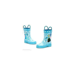 Frozen Rain Boots Anna Elsa Blue Girls Size