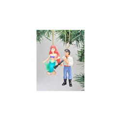 The Little Mermaid 'Ariel with Eric' Ornament Set - (2) PVC ornaments