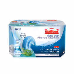 UniBond AERO 360? Moisture Absorber Waterfall Freshness Refill Tab, Aromatherapy, Ultra-Absorbent and Odour-Neutralising, for ...