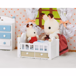 Sylvanian Families Chocolate Rabbit Baby Set (Baby Bed) - Additional view 4