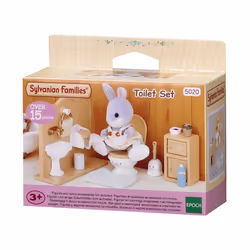 Sylvanian Families Toilet Set, 3 yr(s), Multicolour, Polystyrene, Acrylonitrile butadiene styrene (ABS)