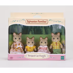 Sylvanian Families Striped Cat Family