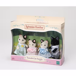 Sylvanian Families Tuxedo Cat Family