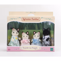 Sylvanian Families Tuxedo Cat Family