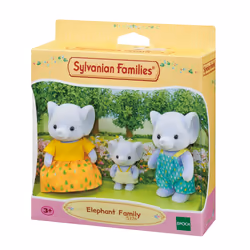Sylvanian Families Elefant family, 3 yr(s), Multicolour, Polyvinyl chloride (PVC)