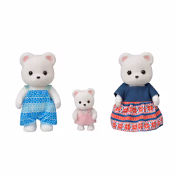 Sylvanian Families Polar bear family, 3 yr(s), Multicolour, Polyvinyl chloride (PVC)